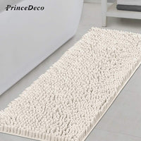 Prince Deco Bathroom Rugs Bath Mats for Bathroom Non Slip Chenille Bathroom Runner Rug Extra Soft and Absorbent Shaggy Rugs Washable Dry Fast Plush Area Carpet Mats for Bath Room