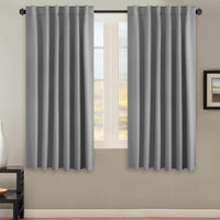 2 pcs H.VERSAILTEX Blackout Curtains Thermal Insulated Window Treatment Panels Room Darkening Blackout Drapes for Living Room Back Tab/Rod Pocket Bedroom Draperies