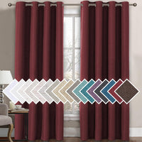 H.VERSAILTEX Linen Blackout Curtain 84 Inches Long for Bedroom/Living Room Thermal Insulated Grommet Linen Look Curtain Drapes Primitive Textured Burlap Effect Window Drapes 1 Panel