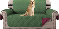 H.VERSAILTEX Sofa Protector for Dogs/Cats/Pets Sofa Slipcover Quilted Furniture Protector with Non Slip Elastic Strap Water Resistant Sofa Covers Couch Covers Seat Width: