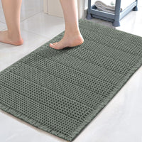 H.VERSAILTEX Absorbent Non-Slip Waffle Bath Mat – Quick Dry & Machine Washable