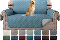 H.VERSAILTEX Sofa Protector for Dogs/Cats/Pets Sofa Slipcover Quilted Furniture Protector with Non Slip Elastic Strap Water Resistant Sofa Covers Couch Covers Seat Width: