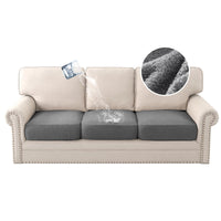 H.VERSAILTEX Waterproof Sofa Seat Cushion Covers Sofa Covers, Made of Looped Fleece Fabric Durable Sturdy (3 Pack)