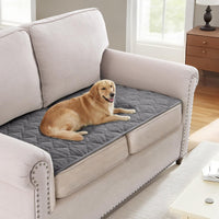 H.VERSAILTEX Chenille Couch Cover Fuzzy Sofa Cover Anti Slip Washable with Strap for Pets