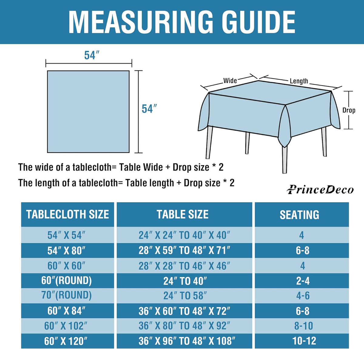 PrinceDeco Linen Textured Tablecloth Square Waterproof Solid Linen Woven Tablecloth Spill-Proof Linen Look Cover for Party Table Feature Extra Soft and Thick Fabric Wrinkle Free-Table linen