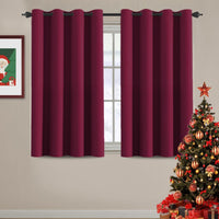 2pcs H.VERSAILTEX Blackout Curtains for Bedroom 84 Inches Length Thermal Insulated Window Curtains for Living Room, Christmas Deals Curtain Panels, Antique Grommet