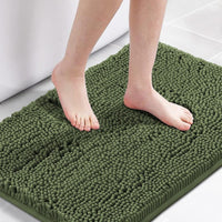 H.VERSAILTEX Bath Rug, Bath Mat Non Slip Bath Mats for Bathroom Floor, Bathroom Rug Extra Thick Chenille Rug Absorbent Soft Shaggy Washable Dry Fast Plush Rugs for Bathtubs