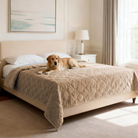 H.VERSAILTEX Chenille Couch Cover Fuzzy Sofa Cover Anti Slip Washable with Strap for Pets