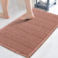 H.VERSAILTEX Absorbent Non-Slip Waffle Bath Mat – Quick Dry & Machine Washable