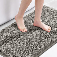 H.VERSAILTEX Bath Rug, Bath Mat Non Slip Bath Mats for Bathroom Floor, Bathroom Rug Extra Thick Chenille Rug Absorbent Soft Shaggy Washable Dry Fast Plush Rugs for Bathtubs