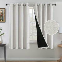 H.VERSAILTEX Farmhouse Boho Curtains for Living Room 90% Blackout Energy Efficient Grommet 2 Panels