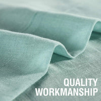 H.VERSAILTEX Linen Sheer Curtains Semi Sheer Light Filtering Window Drapes 2 Panels