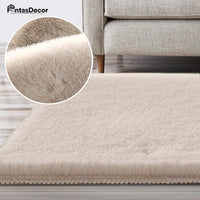 FantasDecor Area Rug Super Soft Faux Fur Rugs Carpets Furry Kids Room Nursery Rug Bedroom Living Room Carpet High Pile Throw Rug Shag Plush Rug for Dorm Room Teen Room Decor