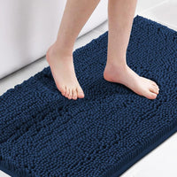 H.VERSAILTEX Bath Rug, Bath Mat Non Slip Bath Mats for Bathroom Floor, Bathroom Rug Extra Thick Chenille Rug Absorbent Soft Shaggy Washable Dry Fast Plush Rugs for Bathtubs