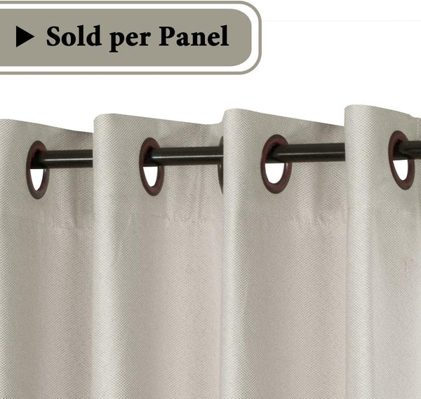 Linen Blackout Thermal Insulated Grommet Curtain