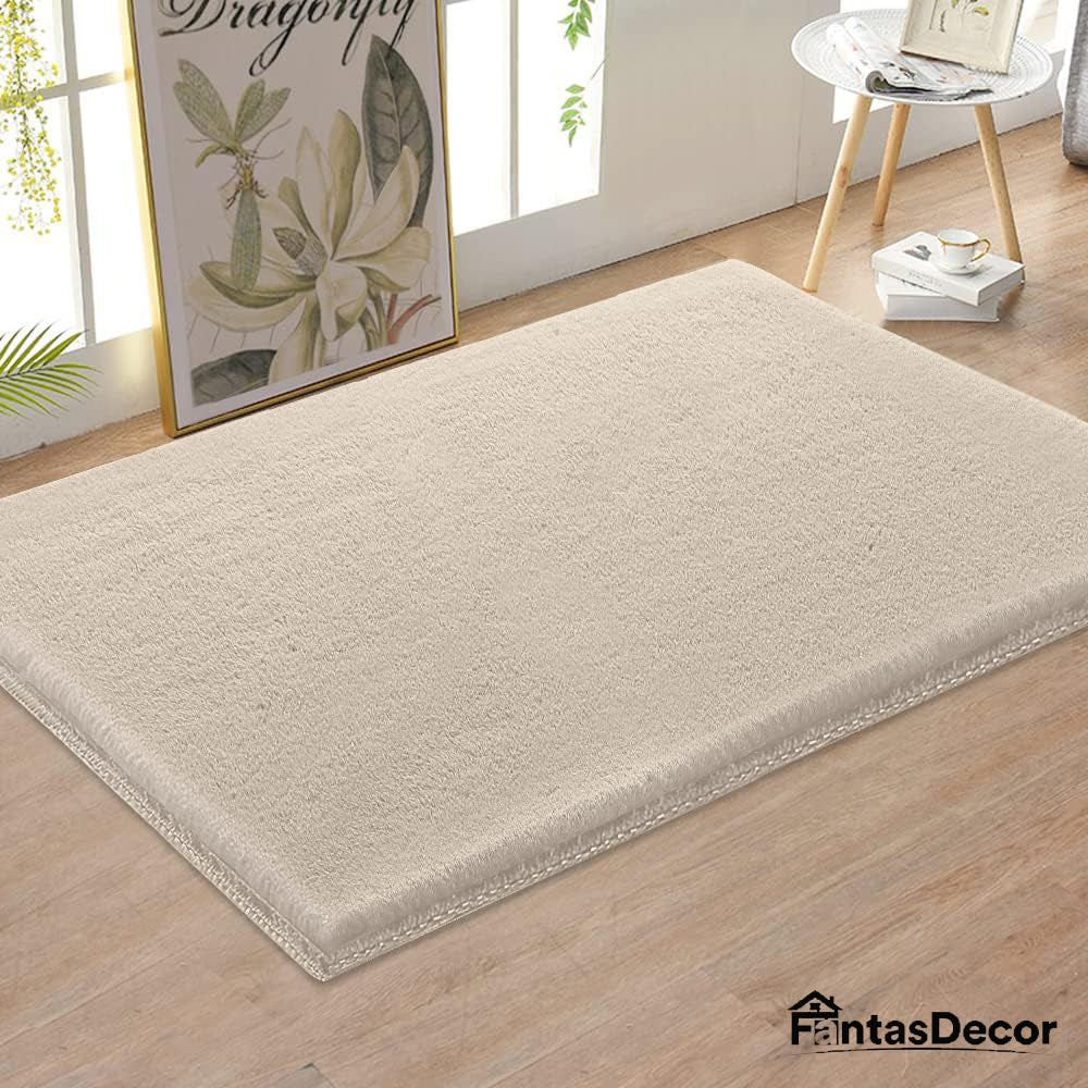 FantasDecor Area Rug Super Soft Faux Fur Rugs Carpets Furry Kids Room Nursery Rug Bedroom Living Room Carpet High Pile Throw Rug Shag Plush Rug for Dorm Room Teen Room Decor