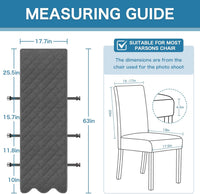 H.VERSAILTEX 100% Waterproof Dining Chair Covers Teddy Fleece Kitchen Chair Covers Parson Chair Slipcovers