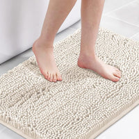 H.VERSAILTEX Bath Rug, Bath Mat Non Slip Bath Mats for Bathroom Floor, Bathroom Rug Extra Thick Chenille Rug Absorbent Soft Shaggy Washable Dry Fast Plush Rugs for Bathtubs