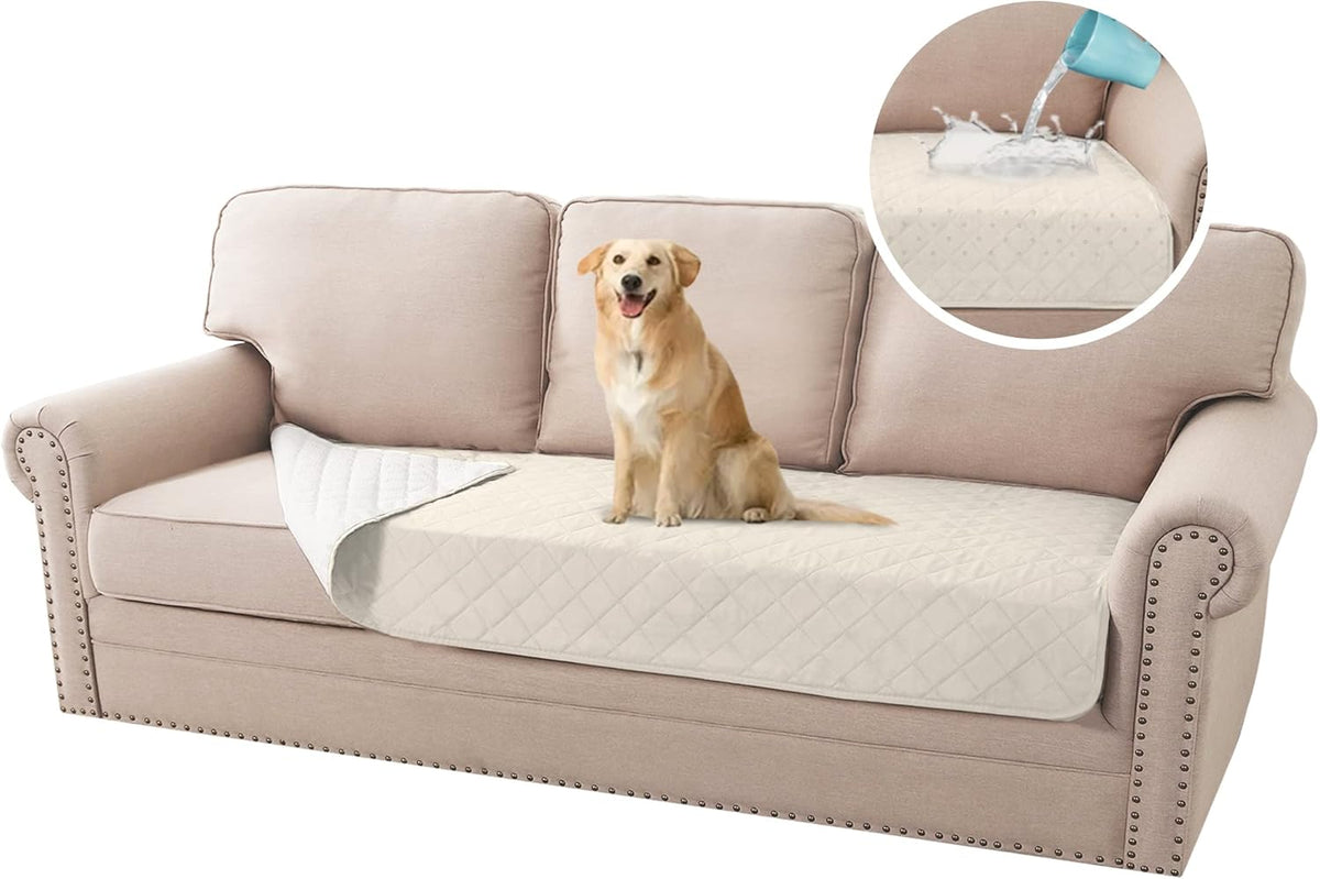 H.VERSAILTEX 100% Waterproof Sofa Cushion Cover Washable Dog Bed Cover Non-Slip Pet Blanket for Sofa Cushion Protector Cover Soft Seat Cushion Cover Sofa Cover