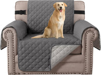 H.VERSAILTEX Sofa Protector for Dogs/Cats/Pets Sofa Slipcover Quilted Furniture Protector with Non Slip Elastic Strap Water Resistant Sofa Covers Couch Covers Seat Width: