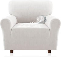 H.VERSAILTEX Jacquard Waterproof Sofa Slipcover – Stretch Couch Cover with Elastic Bottom