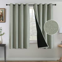 H.VERSAILTEX Farmhouse Boho Curtains for Living Room 90% Blackout Energy Efficient Grommet 2 Panels