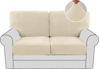 H.VERSAILTEX Multi-Pieces Chair Covers Stretch Couch Covers Form Fitted Seat and Back Cushions Covers