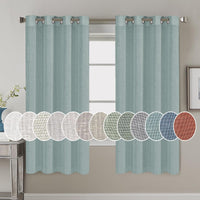 H.VERSAILTEX Elegant Natural Linen Blended Energy Efficient Light Filtering Linen Textured Curtains/Nickel Grommet Window Treatments Panels/Drapes