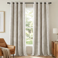 H.VERSAILTEX Velvet 100% Blackout Curtains for Living Room Full Light Blocking Curtains Thermal Insulated Room Window Drapes Soft Luxury Curtains Grommet Top 2 Panels (55" W x 96" L, Stone Blue)