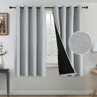 H.VERSAILTEX Farmhouse Boho Curtains for Living Room 90% Blackout Energy Efficient Grommet 2 Panels
