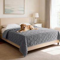 H.VERSAILTEX Chenille Couch Cover Fuzzy Sofa Cover Anti Slip Washable with Strap for Pets