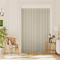 h.versailtx 100% Blackout Linen Door Curtain Accordion Folding Privacy Room Divider with Hooks product image