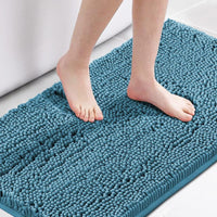 H.VERSAILTEX Bath Rug, Bath Mat Non Slip Bath Mats for Bathroom Floor, Bathroom Rug Extra Thick Chenille Rug Absorbent Soft Shaggy Washable Dry Fast Plush Rugs for Bathtubs