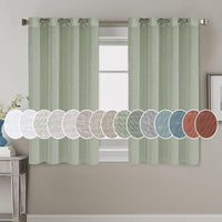 H.VERSAILTEX Elegant Natural Linen Blended Energy Efficient Light Filtering Linen Textured Curtains/Nickel Grommet Window Treatments Panels/Drapes
