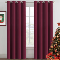 2pcs H.VERSAILTEX Blackout Curtains for Bedroom 84 Inches Length Thermal Insulated Window Curtains for Living Room, Christmas Deals Curtain Panels, Antique Grommet