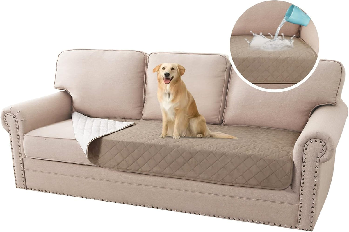 H.VERSAILTEX 100% Waterproof Sofa Cushion Cover Washable Dog Bed Cover Non-Slip Pet Blanket for Sofa Cushion Protector Cover Soft Seat Cushion Cover Sofa Cover