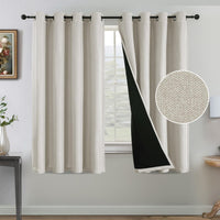 H.VERSAILTEX Farmhouse Boho Curtains for Living Room 90% Blackout Energy Efficient Grommet 2 Panels