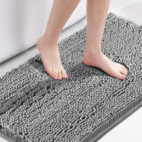 H.VERSAILTEX Bath Rug, Bath Mat Non Slip Bath Mats for Bathroom Floor, Bathroom Rug Extra Thick Chenille Rug Absorbent Soft Shaggy Washable Dry Fast Plush Rugs for Bathtubs