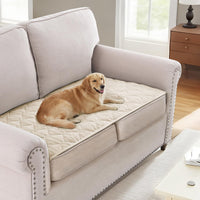 H.VERSAILTEX Chenille Couch Cover Fuzzy Sofa Cover Anti Slip Washable with Strap for Pets