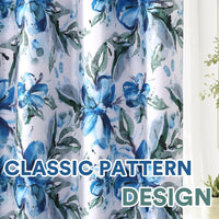 Floral Printed 100% Blackout Curtains for Bedroom