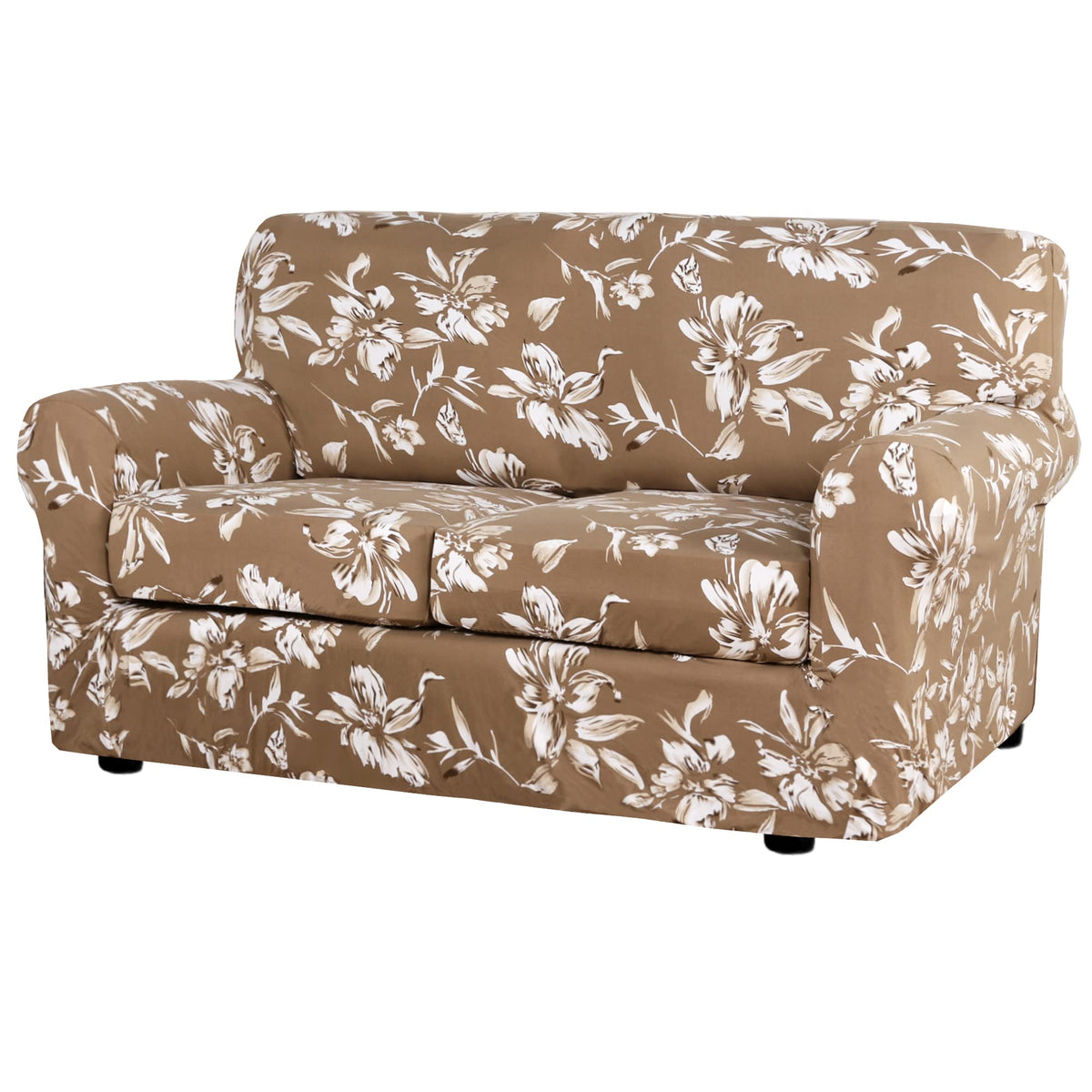 H.VERSAILTEX Super Stretch Sofa Covers 3 Piece Set Soft Thick Individual Cushion Covers Pet Friendly