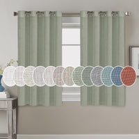H.VERSAILTEX Elegant Natural Linen Blended Energy Efficient Light Filtering Linen Textured Curtains/Nickel Grommet Window Treatments Panels/Drapes