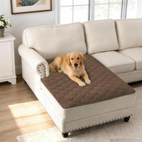 H.VERSAILTEX Chenille Couch Cover Fuzzy Sofa Cover Anti Slip Washable with Strap for Pets