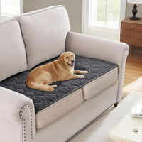 H.VERSAILTEX Chenille Couch Cover Fuzzy Sofa Cover Anti Slip Washable with Strap for Pets