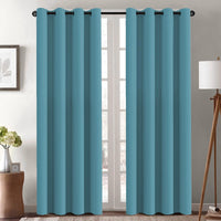 H.VERSAILTEX Room Darkening Curtains for Living Room Blackout Thermal Insulated Energy Efficient Winow Treatment Extra Long Curtains/Drapes, Grommet Top, One Panel