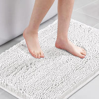 H.VERSAILTEX Bath Rug, Bath Mat Non Slip Bath Mats for Bathroom Floor, Bathroom Rug Extra Thick Chenille Rug Absorbent Soft Shaggy Washable Dry Fast Plush Rugs for Bathtubs