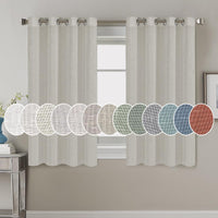 H.VERSAILTEX Elegant Natural Linen Blended Energy Efficient Light Filtering Linen Textured Curtains/Nickel Grommet Window Treatments Panels/Drapes