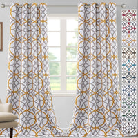 H.VERSAILTEX Blackout Curtains for Bedroom Printed Design 96 Inch Thermal Insulated 2 Panels