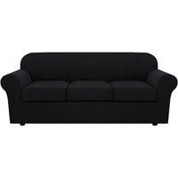 4 Piece Stretch Couch Covers for Cushion Couch Sofa Furniture Slipcovers