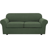 4 Piece Stretch Couch Covers for Cushion Couch Sofa Furniture Slipcovers